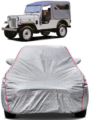 SUGASHRI Car Cover For Mahindra Commander 750 ST (With Mirror Pockets)(Silver)