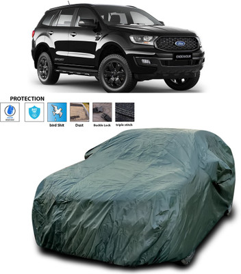 PAGORA Car Cover For Ford Endeavour (With Mirror Pockets)(Green)