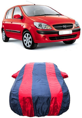 Wegather Car Cover For Hyundai Getz (With Mirror Pockets)(Red)