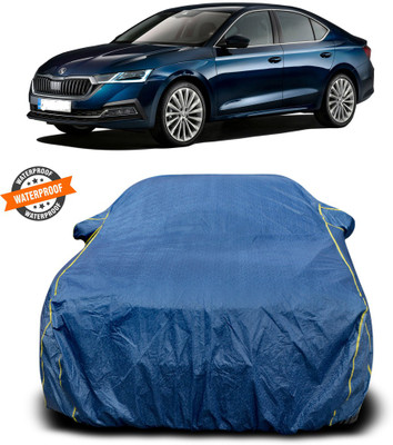 PAGORA Car Cover For Skoda Octavia (With Mirror Pockets)(Blue)