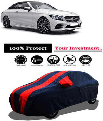 Amexride Car Cover For Mercedes Benz C-Class Cabriolet (With Mirror Pockets)(Red)