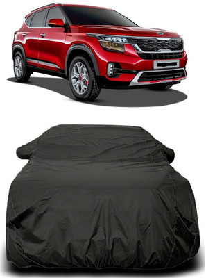 Autoprime Car Cover For Kia Seltos GTX AT 1.4 (With Mirror Pockets)(Grey)