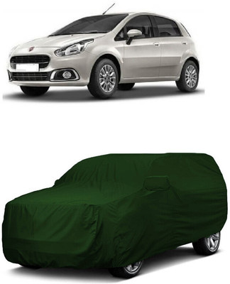 ANTOFY Car Cover For Fiat Punto Active 1.2L Fire (With Mirror Pockets)(Green)