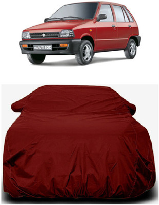 Autoprime Car Cover For Maruti 800 AC LPG (With Mirror Pockets)(Maroon)