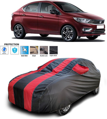 PAGORA Car Cover For Tata Tigor (With Mirror Pockets)(Red)