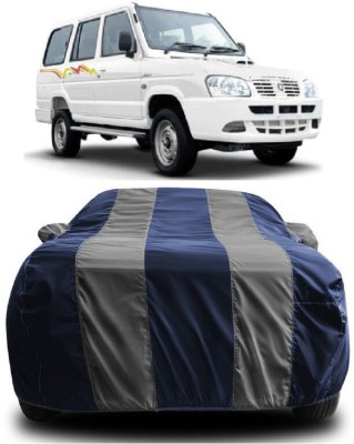 SUGASHRI Car Cover For ICML Extreme Xciter CRDFi 9Seater BSIII (With Mirror Pockets)(Grey, Blue)