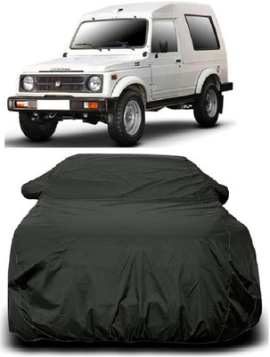 Autoprime Car Cover For Maruti Suzuki Gypsy King Hard Top Ambulance (With Mirror Pockets)(Grey)