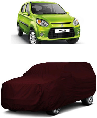 ANTOFY Car Cover For Maruti Suzuki Alto 800 VXI (With Mirror Pockets)(Maroon)