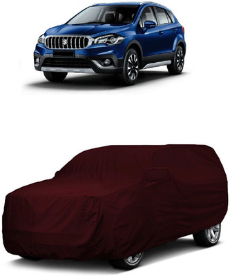 ANTOFY Car Cover For Maruti Suzuki S-Cross Sigma DDiS 200 SH Diesel (With Mirror Pockets)(Maroon)