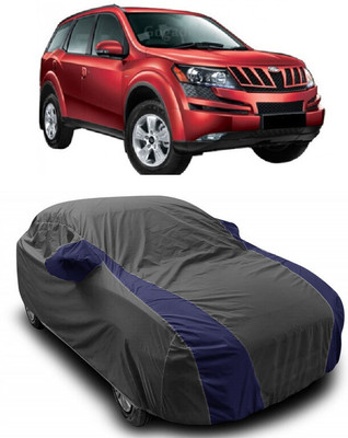ANTOFY Car Cover For Mahindra XUV500 W8 AWD (With Mirror Pockets)(Grey, Blue)