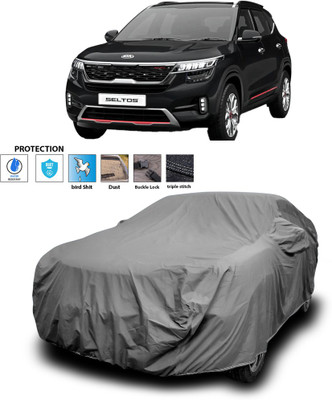 PAGORA Car Cover For Kia SELTOS (With Mirror Pockets)(Grey)