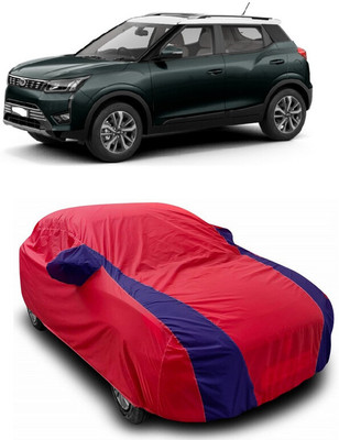 ANTOFY Car Cover For Mahindra XUV300 W8 Option Dual Tone Petrol (With Mirror Pockets)(Red, Blue)