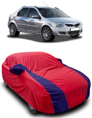 ANTOFY Car Cover For Mahindra E Verito D6 Electric (With Mirror Pockets)(Red, Blue)