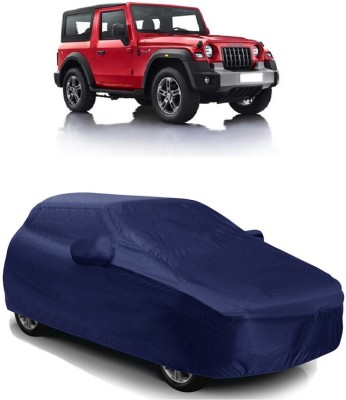 SUGASHRI Car Cover For Mahindra Thar (With Mirror Pockets)(Blue)