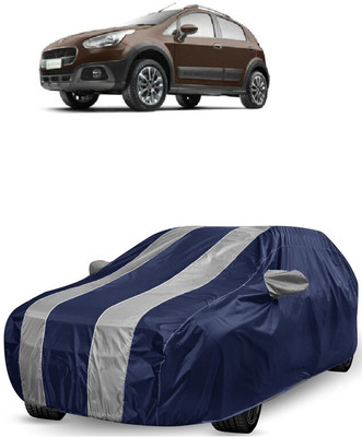 ANTOFY Car Cover For Fiat Avventura Power Up 1.3 Active Diesel (With Mirror Pockets)(White, Blue)