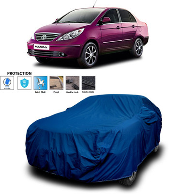 PAGORA Car Cover For Tata Manza (With Mirror Pockets)(Blue)