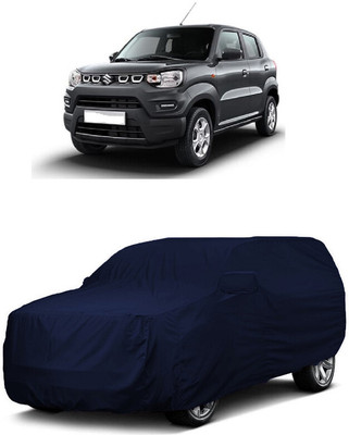 ANTOFY Car Cover For Maruti Suzuki S-Presso Std (O) (With Mirror Pockets)(Blue)
