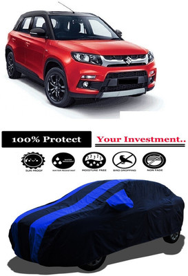 Amexride Car Cover For Maruti Suzuki Grand Vitara ZDi (With Mirror Pockets)(Multicolor)