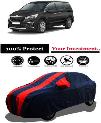 Amexride Car Cover For Kia Carnival Premium Diesel (With Mirror Pockets)(Red)