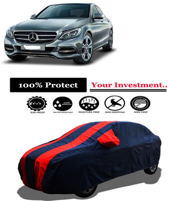Amexride Car Cover For Mercedes Benz C-Class C 250 CDI Avantgarde (With Mirror Pockets)(Red)
