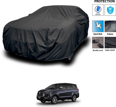 PAGORA Car Cover For Toyota Innova Crysta (With Mirror Pockets)(Black)