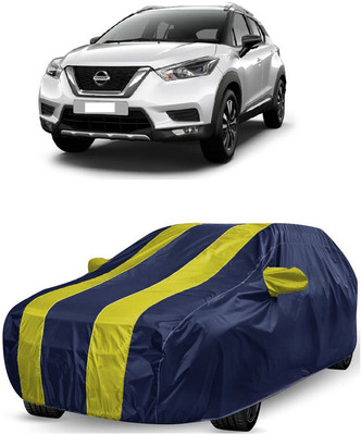 ANTOFY Car Cover For Nissan Kicks (With Mirror Pockets)(Yellow, Blue)