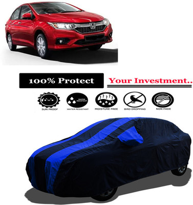 Amexride Car Cover For Honda City ZX MT Petrol (With Mirror Pockets)(Multicolor)