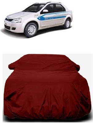 Autoprime Car Cover For Mahindra E Verito D2 (With Mirror Pockets)(Maroon)