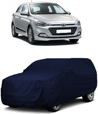 ANTOFY Car Cover For Hyundai Elite i20 Magna 1.2 (With Mirror Pockets)(Blue)