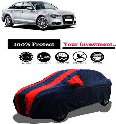 Amexride Car Cover For Audi A6 2.8 FSI (With Mirror Pockets)(Red)