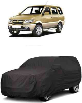ANTOFY Car Cover For Chevrolet Tavera 7 STR (With Mirror Pockets)(Grey)