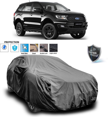 PAGORA Car Cover For Ford Endeavour (With Mirror Pockets)(Grey)