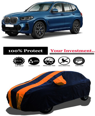 Amexride Car Cover For BMW X3 (With Mirror Pockets)(Orange)