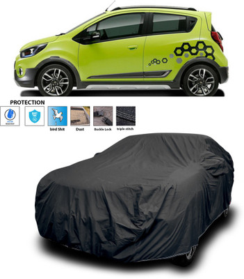 CODOKI Car Cover For Chevrolet Beat (With Mirror Pockets)(Black)