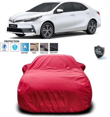 PAGORA Car Cover For Toyota Corolla Altis (With Mirror Pockets)(Maroon)