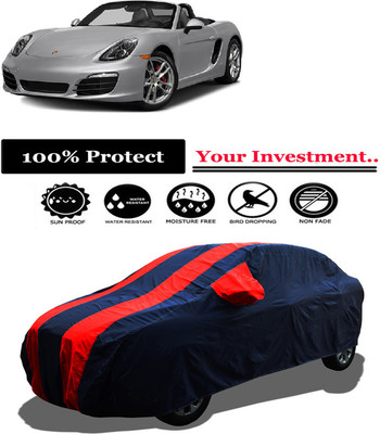 Amexride Car Cover For Porsche Boxster (With Mirror Pockets)(Red)