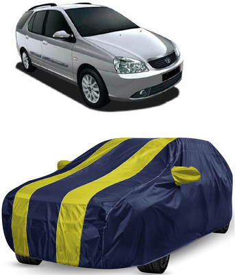 ANTOFY Car Cover For Tata Indica Marina (With Mirror Pockets)(Yellow, Blue)