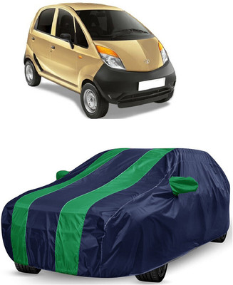ANTOFY Car Cover For Tata Nano XE (With Mirror Pockets)(Green, Blue)