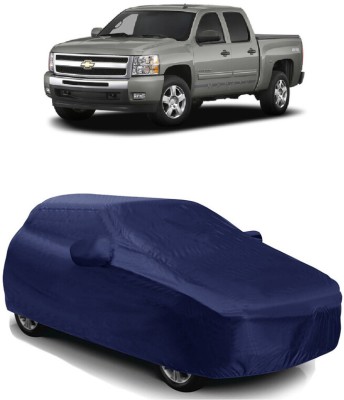 SUGASHRI Car Cover For Chevrolet Silverado 5.7L (With Mirror Pockets)(Blue)