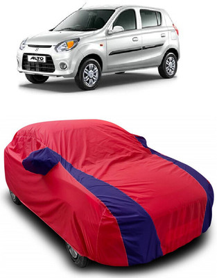 ANTOFY Car Cover For Maruti Suzuki Alto 800 Std Optional (With Mirror Pockets)(Red, Blue)