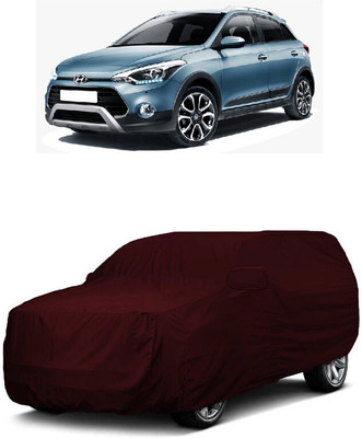 ANTOFY Car Cover For Hyundai i20 Active SX Petrol (With Mirror Pockets)(Maroon)