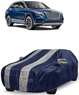 ANTOFY Car Cover For Bentley Bentayga V8 (With Mirror Pockets)(White, Blue)