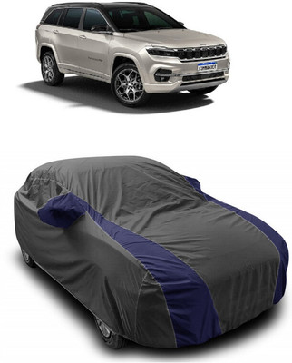 ANTOFY Car Cover For Jeep Commander (With Mirror Pockets)(Grey, Blue)