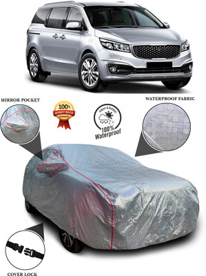 PAGORA Car Cover For Kia Carnival (With Mirror Pockets)(Silver)