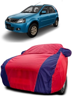 SUGASHRI Car Cover For Mahindra E Verito D6 (With Mirror Pockets)(Red, Blue)