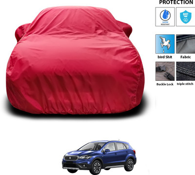 PAGORA Car Cover For Maruti Suzuki S-Cross (With Mirror Pockets)(Maroon)