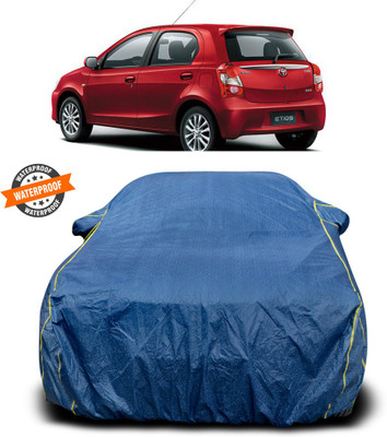 PAGORA Car Cover For Toyota Etios Liva (With Mirror Pockets)(Blue)