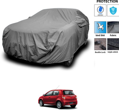 CODOKI Car Cover For Toyota Etios Liva (With Mirror Pockets)(Grey)