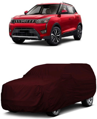 ANTOFY Car Cover For Mahindra XUV300 W8 Option Diesel (With Mirror Pockets)(Maroon)