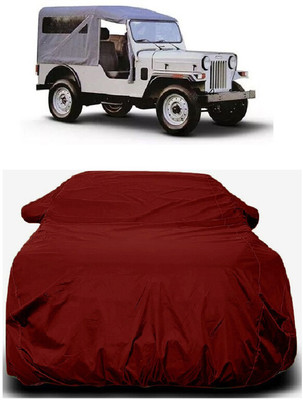 Autoprime Car Cover For Mahindra Commander 650 Di (With Mirror Pockets)(Maroon)